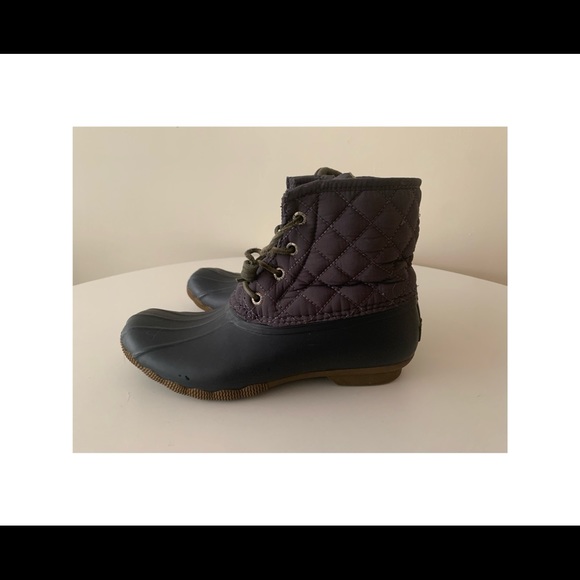 Sperry Top-Sider Waterproof Rubber Rain Boots in Navy (Size W 7M) - Picture 4 of 6